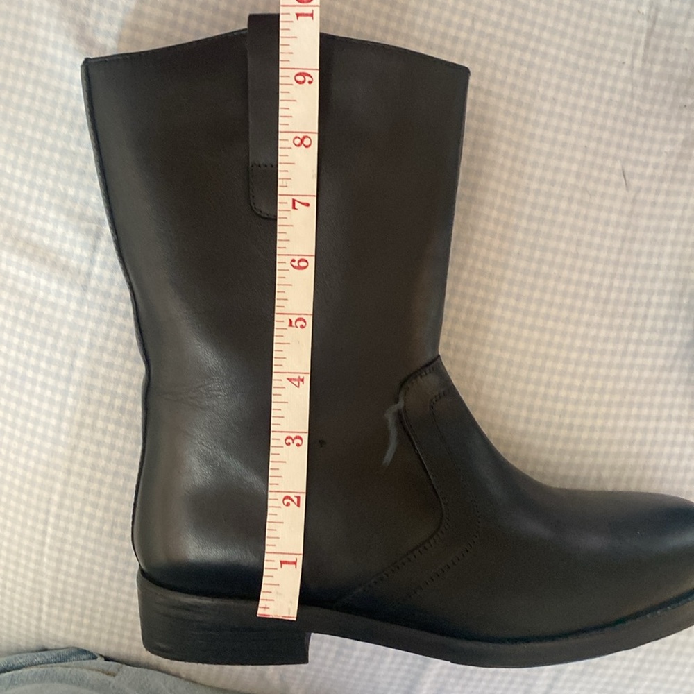 Free People Easton Equestrian Leather 10” Ankle Boots size fit like size 9 - Picture 12 of 16